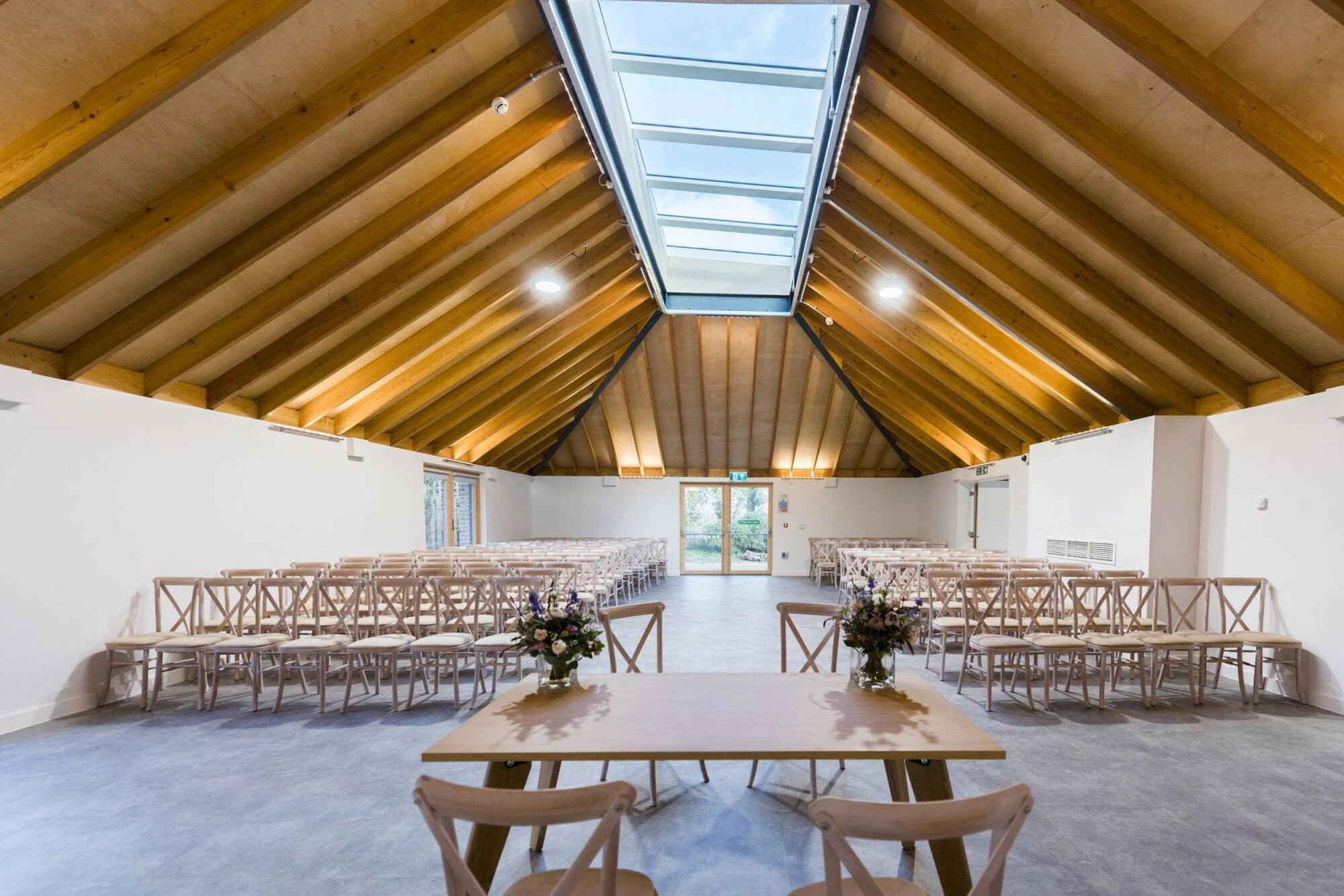 The glass house wedding ceremony 